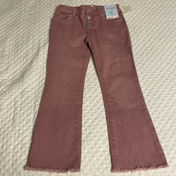 Cat & Jack Other - NWT Cat & Jack High Rise Flare Mauve Pink Denim Jeans Size 7